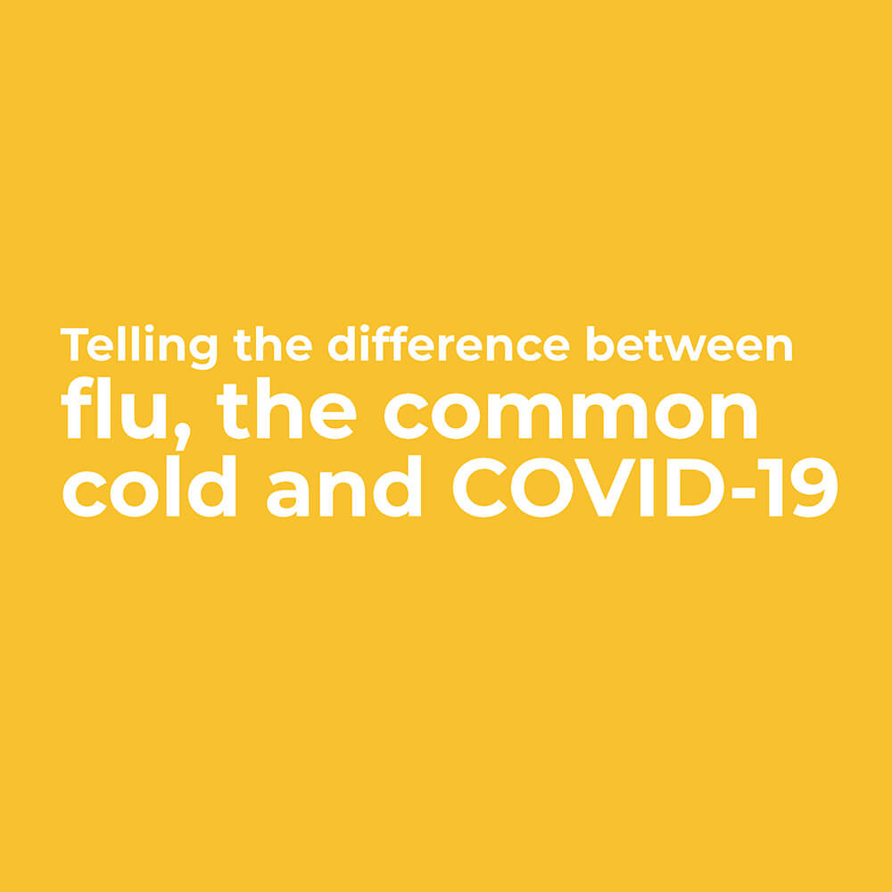 Telling the difference between flu, the common cold and COVID-19